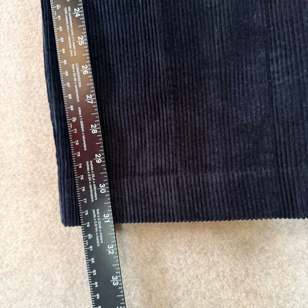 Jos. A. Bank Corduroy Pants 40x32 Navy Blue Straight Leg Cotton 1452-01080